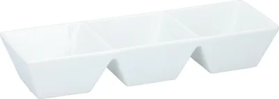 Zdjęcie produktu dla alpina zestaw miseczek do dipów 3 pojemniki - miseczki tapas na przekąski i dipy - porcelanowe miseczki na przekąski