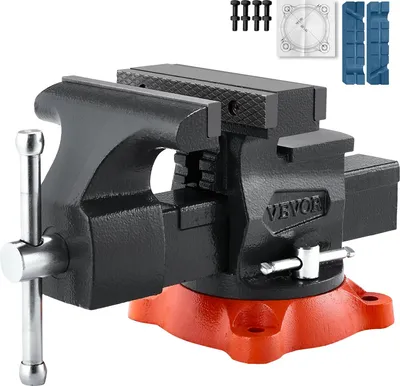 Immagine prodotto di morsa da 140 mm Morsa multiuso con base rotante in ghisa duttile