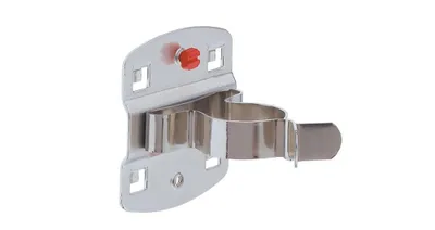 Immagine prodotto di Morsetto per utensili D.25mm zincato con piastra di base grande per piastre forate 5pz/confezione KAPPES