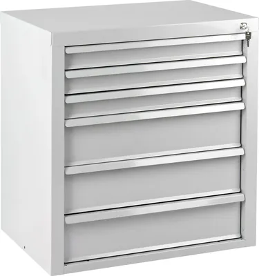 Produktbild von ADB MAMMUT Schubladenschrank lichtgrau 6 Schubladen 70,0 x 43,5 x 75,0 cm