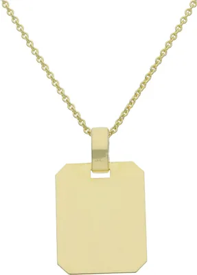 Produktbild von Kettenanhänger Gold 333 Gravurplatte JL14-02-0412 JuwelmaLux