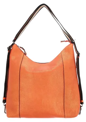 Image de LEONHARD HEYDEN Cuir sac à épaule sac à épaule bandoulière pour ordinateur portable Paris Hobo Bag / Rucksack 8003 Orange