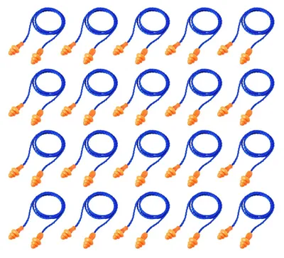Produktbild von Wiederverwendbare Ohrstöpsel mit Kabel zur Geräuschreduktion