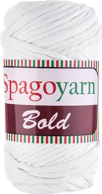 Produktbild von 250g Strickgarn Bold Strickwolle Häkelgarn Makramegarn Uni große Farbwahl, Farbe:weiß