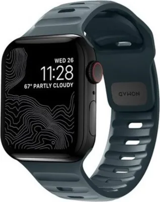 Produktbild von Nomad Sport Band, Band, Smartwatch, Blau, Apple, 41mm / 42mm, Gummi
