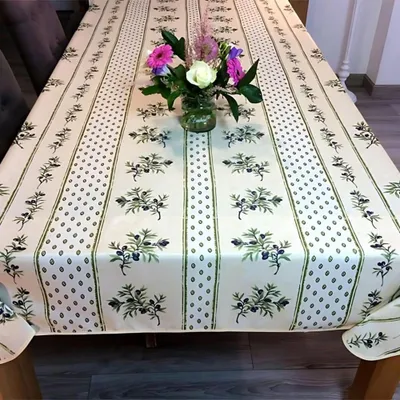 Immagine prodotto di Tovaglie - PROMO LINGE - Olivou - Poliestere - 150x240cm - verde e bianco