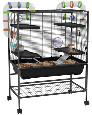 Obrázok produktu pre Klietka pre hlodavce - Klietka pre škrečky - Priestor pre hlodavce - Klietka s tunelmi - Klietka pre zvieratá - Rozmery: viac ako 109 x 82 x 46 cm