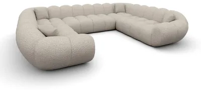 Produktbild von XXL Wohnlandschaft Maleron Panorama U-Form aus Stoff
