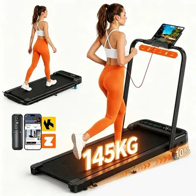 Produktbild von Laufband Zuhause mit Steigung APP Elektrisch Klappbar Walking Pad bis 145kg