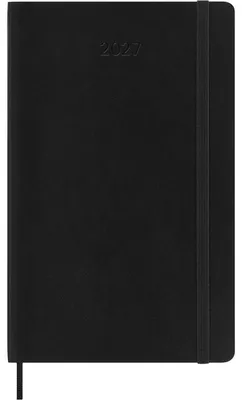 Immagine prodotto di Moleskine Agenda giornaliera 12 mesi 2027, formato L/A5, 1 giorno = 1 pagina, copertina morbida, nero