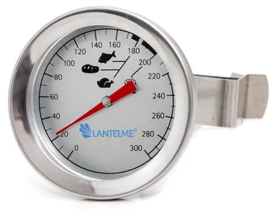Produktbild von Edelstahl Küchenthermometer 300°C zum Braten Frittieren mit Öl und Kochen Backen Analog Thermometer Fritteusenthermometer für Topf und Pfanne