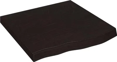 Obrázek produktu pro vidaXL Umyvadlová deska tmavě hnědá 60x60x(2-6)cm ošetřené masivní dřevo