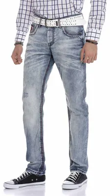 Produktbild von CD612 Herren Straight Fit-Jeans in modischem Design