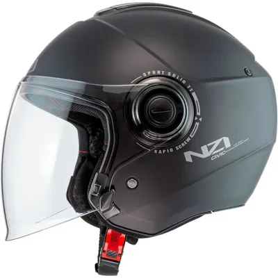 Imagen del producto de Casco integral Nzi Civic Solid, color negro, talla M