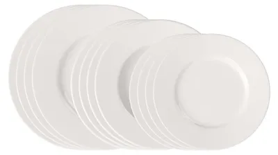 Image de Villeroy & Boch Basic White Set d'assiettes de démarrage 12 pcs. Vaisselle 1952777271
