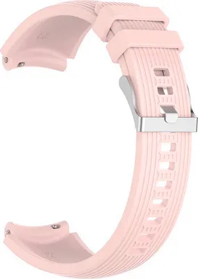 Produktbild von BStrap Silicone Davis Armband für Huawei Watch GT/GT2 46mm, sand pink