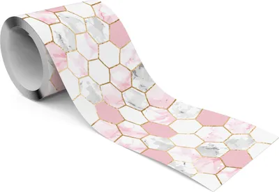 Produktbild von Muralo Selbstklebende Bordüre Tapetenbordüre HEXAGON Mosaik Abstraktion Für Schlafzimmer