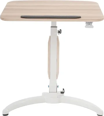 Immagine prodotto di Scrivania mobile regolabile in altezza - Tavolo per laptop - Altezza 75-110 cm - Inclinazione 15-90° - Piano d'appoggio 52×70 cm - Su rotelle - Portata 2,5 kg - Bordeaux