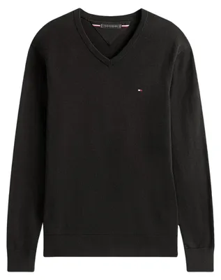 Image de Tommy Hilfiger - Pull pour hommes, modèle NA1256 (Taille L) (Noir)