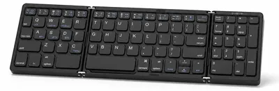 Obrázok produktu pre Skladacie Bluetooth klávesnica, prenosná bezdrôtová klávesnica s numerickou klávesnicou, cestovná klávesnica pre tablet, smartfón, notebook a počítač
