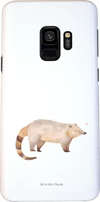 Produktbild von Mr. & Mrs. Panda Samsung Galaxy S9 Handyhülle Nasenbaer - Weiß - Geschenk, Nasenbären, Cover, Bär, Nasenbär, Lustige Sprüche, Rüsselbär, Hülle, Handy Schutzhülle