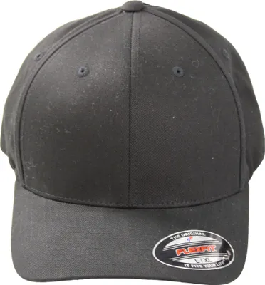 Produktbild von Flexfit Cap Wooly Combed Black Gr. L/XL Classic Baseball Kappe #KK184