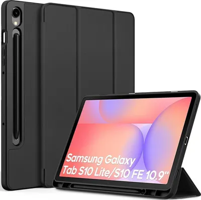 Produktbild von Samsung Galaxy Tab S9 FE 10.9/ S9 2023 11 Hülle Schwarz Standfunktion S Pen Halter