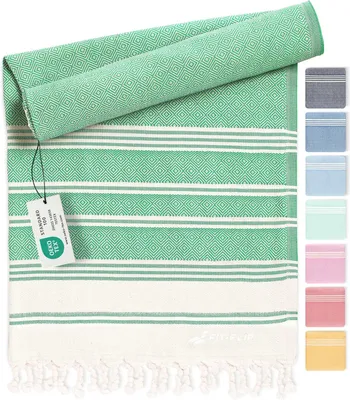 Zdjęcie produktu dla Duży ręcznik plażowy XXL, 100% bawełna, 100x200 cm, szybkoschnący, idealny do sauny