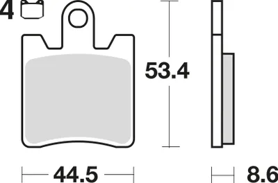 Zdjęcie produktu dla Klocki hamulcowe kpl. TRW MCB706