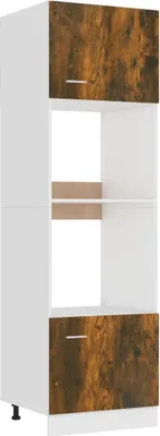 Obrázek produktu pro vidaXL Skříňka do mikrovlnné trouby Lyon kouřový dub 60x57x207 cm materiál na bázi dřeva