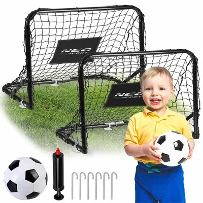 Obrázek produktu pro Fotbalová branka NS-486, 2 ks, 60 x 45 x 25 cm, černá | NEO sport