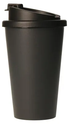 Immagine prodotto di Tazza da caffè biologica "Premium Deluxe" - Tazza termica in bioplastica senza BPA con chiusura a 2 componenti - Tazza isolata da 350 ml  Germany - ardesia