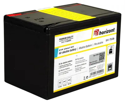 Produktbild von HORIZONT WEIDEZAUNBATTERIE Weidezaunbatterien 9v 75ah