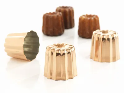 Image de Lot De 3 Moules à Cannelés 5.5 Cm En Cuivre - Patisse