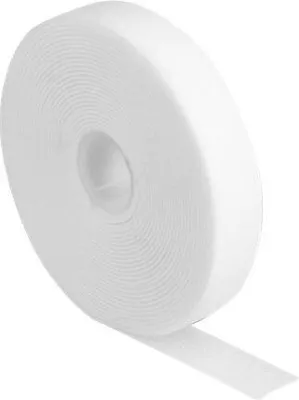 Obrázek produktu pro DELOCK Klettband auf Rolle L 5 m x B 20 mm weiß