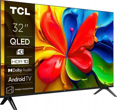 Produktbild von Televisor TCL QLED S4K 32" Google TV HDR10 Dolby Audio WiFi Bluetooth VA Sin Bisel