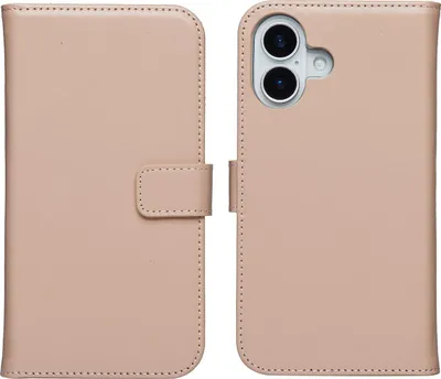 Immagine prodotto di Selencia Custodia a libro in vera pelle per iPhone 17 - Rosa antico