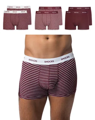 Produktbild von Snocks Boxershorts Herren aus Baumwolle, 6er Pack