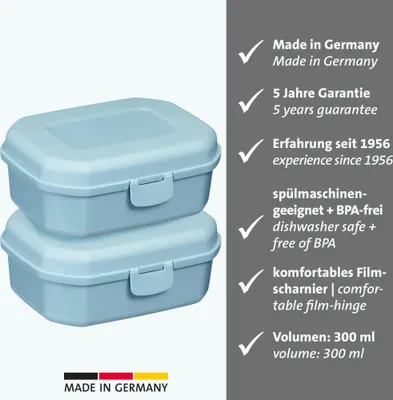 Image de Westmark 2 boîtes à snacks Maxi 935 ml, bleu, 235222EB