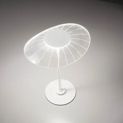 Produktbild von Fabas Luce LED Tischleuchte Vela 365x250mm 12W Warmweiß Weiß dimmbar