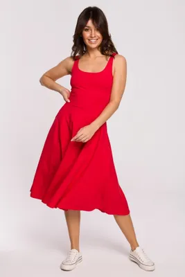 Produktbild von BeWear Midikleid für Frauen Zoltosteon B218 rot XXL