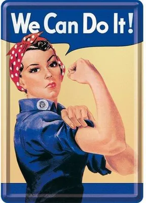 Produktbild von Nostalgic-Art - Blechpostkarte - USA - We can do it!