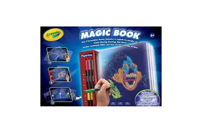 Produktbild von Crayola Magic Book, Glow-Zeichenbuch für Kinder, 6 Jahr(e), Rot