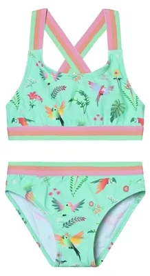 Produktbild von Color Kids Bikini W. Contrast Straps, AOP mint 110