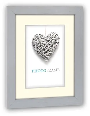 Image de Cadre photo en bois rectangulaire gris pour 13x18 cm, 9x13 cm