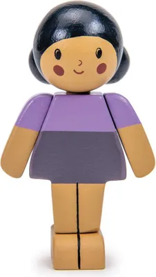 Immagine prodotto di Famiglia di bambole Tender Leaf - Bambola giocattolo in legno Almond girl