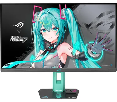 Obrázek produktu pro ASUS ROG Strix XG27ACMEG-G Hatsune Miku Edition, 68,6 cm (27"), 2560 x 1440 px, Wide Quad HD, LCD, 1 ms, Vícebarevný