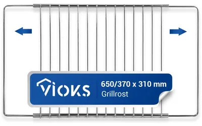 Image de Solidchoice - Grille de four et plaque de cuisson en acier inoxydable, réglable pour tous les fours