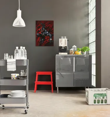 Produktbild von Komar Keilrahmenbild - Marvel Venom Symbiont Red - Größe: 40 x 60 cm