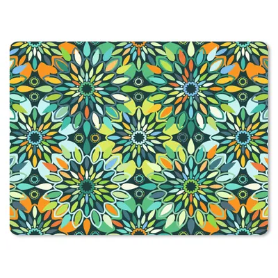 Produktbild von MuchoWow® Mauspad Mousepad Muster - Mandala - Grün 40x30 cm - Mousepads - Maus Mat - Pad - Mausunterlage - Anti Rutsch